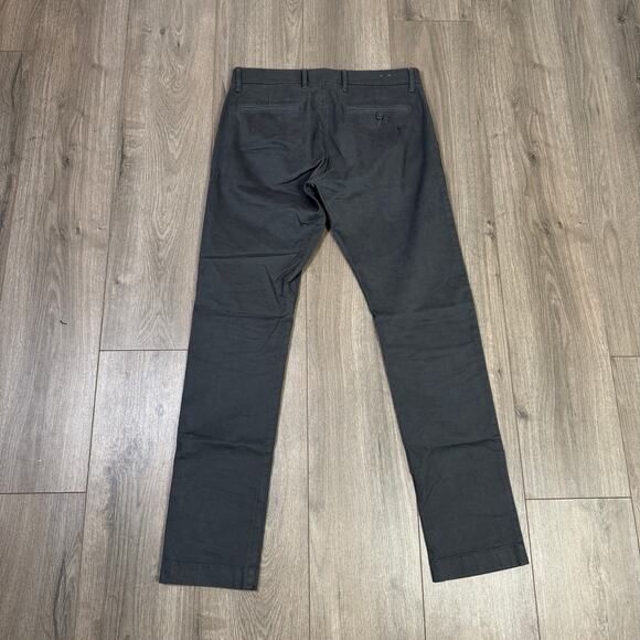 J.Crew 484 Slim Fit Stretch Chino Pants Sz 30x32 Onyx Gray Twill Tapered Zip Fly - Picture 8 of 10